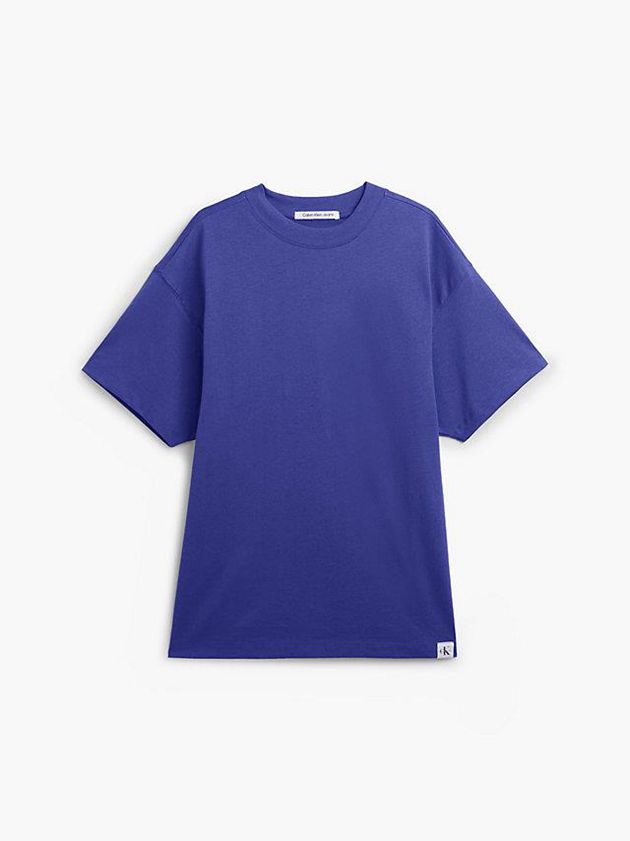Purple Calvin Klein Unisex Oversized Women T-Shirt | FTMJ-93728