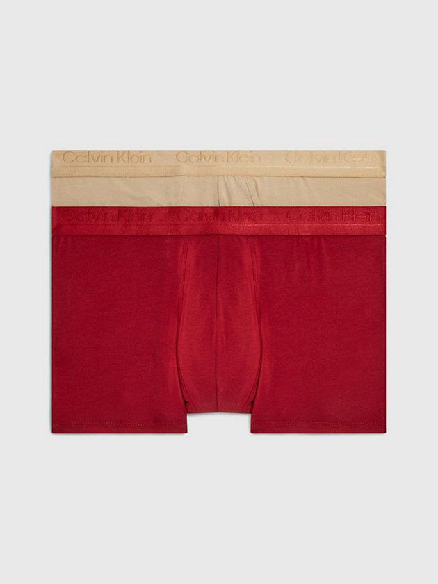 Red Calvin Klein 2 Pack Men Briefs | LAVJ-42537