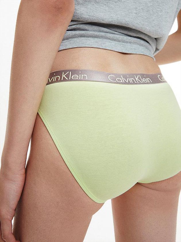 Red Calvin Klein 3 Pack Bikini - Radiant Cotton Women Briefs | JVKB-14780