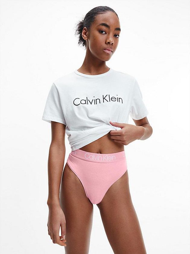 Red Calvin Klein 3 Pack High Waisted - Body Women Thong | INOP-24530