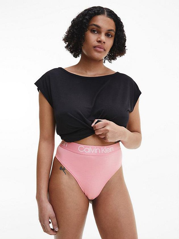 Red Calvin Klein 3 Pack High Waisted - Body Women Thong | INOP-24530