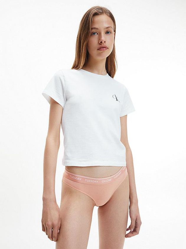 Red Calvin Klein 7 Pack - CK One Women Thong | MQIK-43207