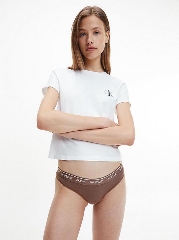 Red Calvin Klein 7 Pack - CK One Women Thong | MQIK-43207