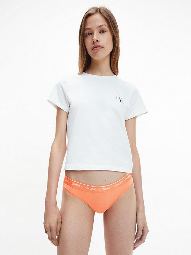 Red Calvin Klein 7 Pack - CK One Women Thong | MQIK-43207