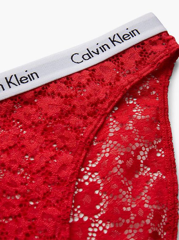 Red Calvin Klein Bikini - Carousel Women Briefs | IJQE-62831