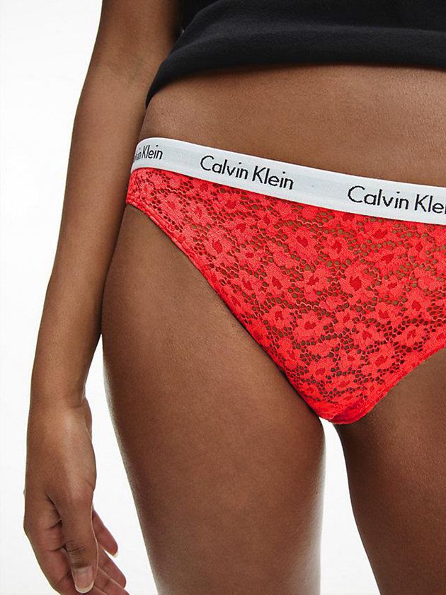 Red Calvin Klein Bikini - Carousel Women Briefs | RGYT-67598