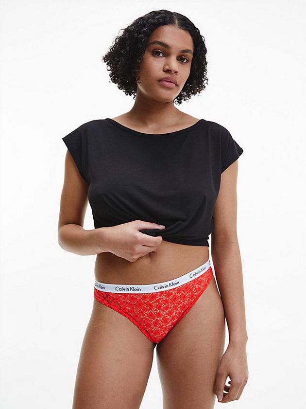 Red Calvin Klein Bikini - Carousel Women Briefs | RGYT-67598