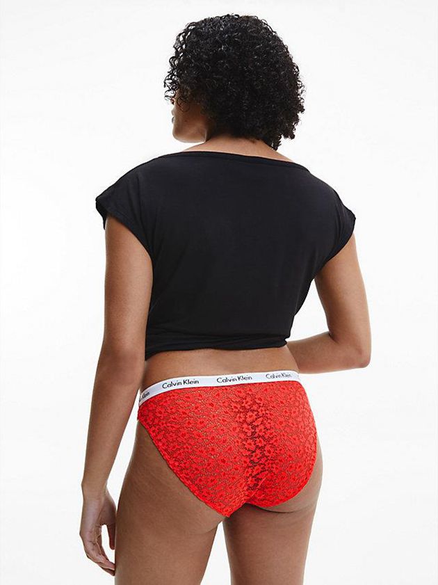 Red Calvin Klein Bikini - Carousel Women Briefs | RGYT-67598
