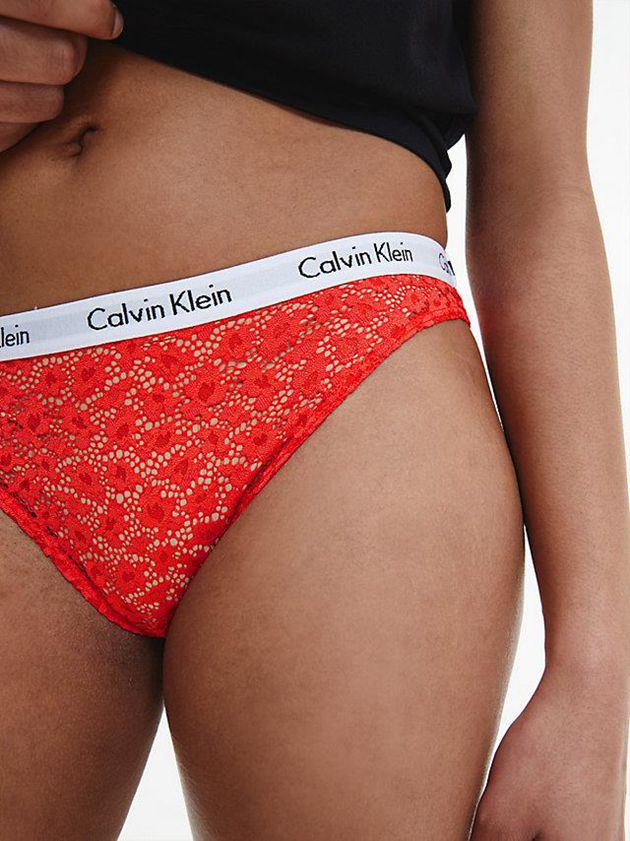 Red Calvin Klein Bikini - Carousel Women Briefs | RGYT-67598