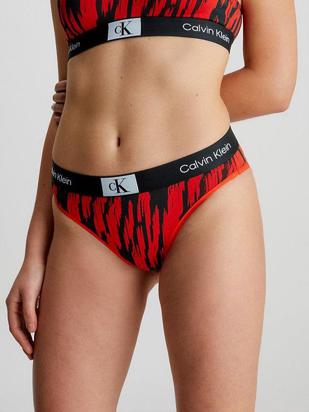 Red Calvin Klein Bikini - Ck96 Women Briefs | UHGA-75624
