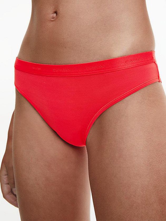 Red Calvin Klein Bikini - Form To Body Women Briefs | RUVZ-78924