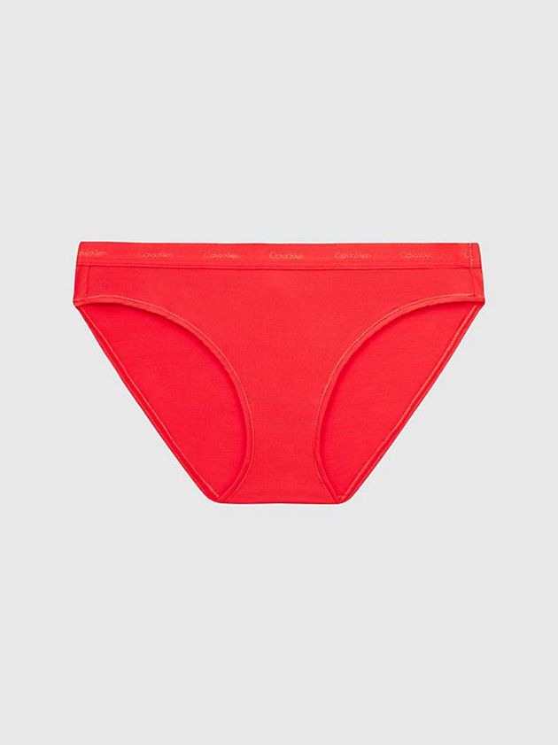 Red Calvin Klein Bikini - Form To Body Women Briefs | RUVZ-78924