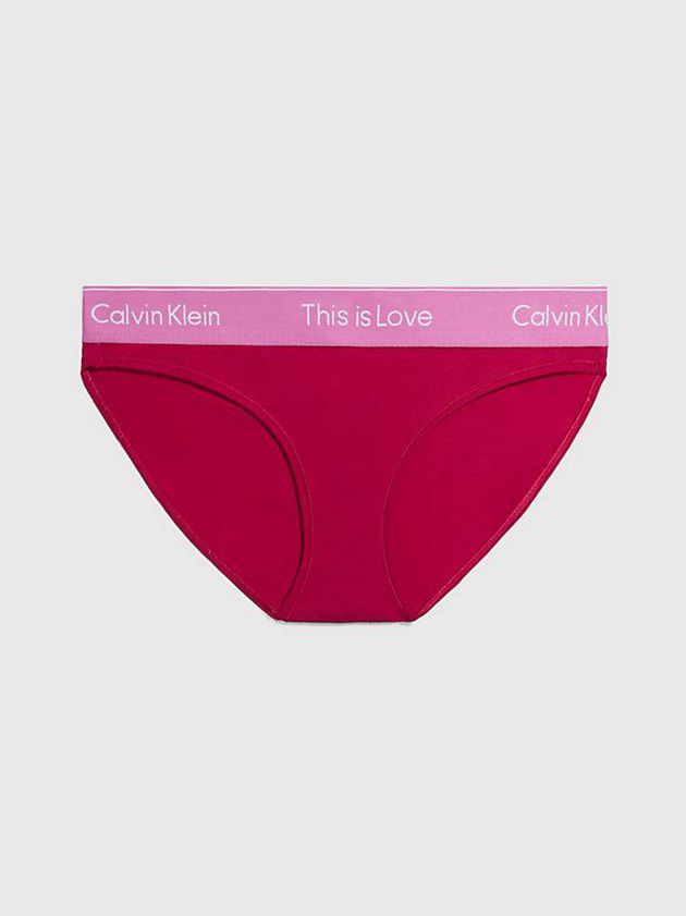 Red Calvin Klein Bikini - Pride Women Briefs | OHJV-26438