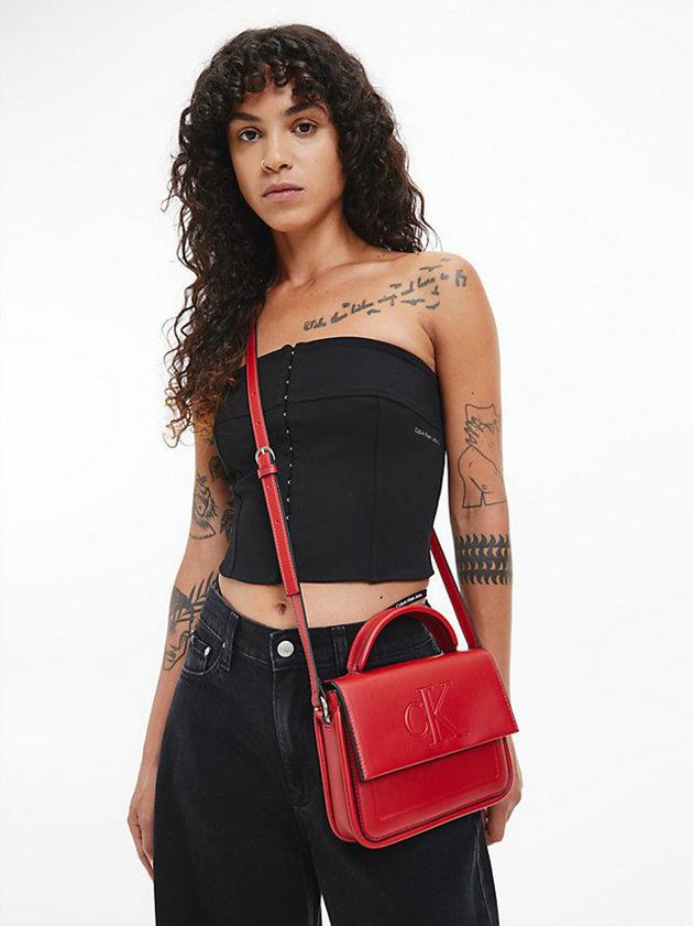 Red Calvin Klein Crossbody Women Bags | YXGB-89153