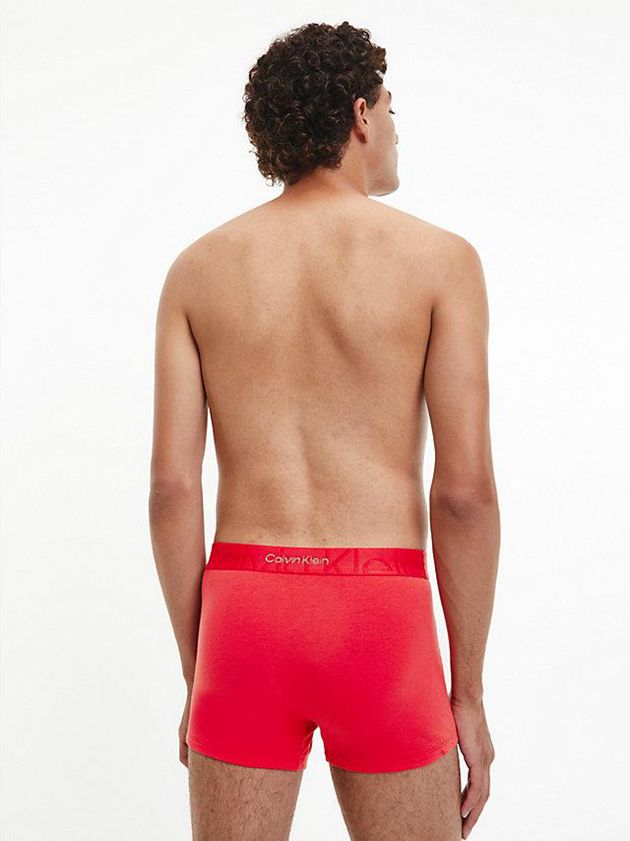 Red Calvin Klein Embossed Icon Men Briefs | LQUV-60514