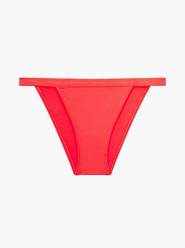 Red Calvin Klein Form To Body Women Thong | RSDF-56071