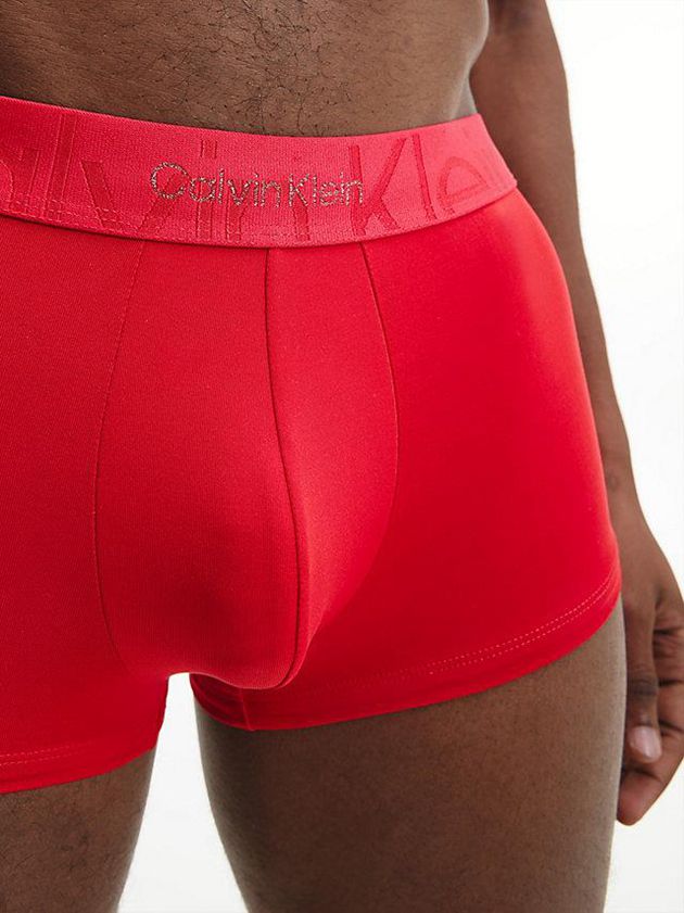 Red Calvin Klein Low Rise - Embossed Icon Men Briefs | UJTH-27684