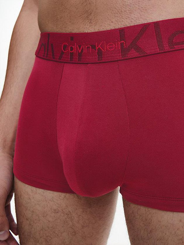 Red Calvin Klein Low Rise - Embossed Icon Men Briefs | DZQV-42051