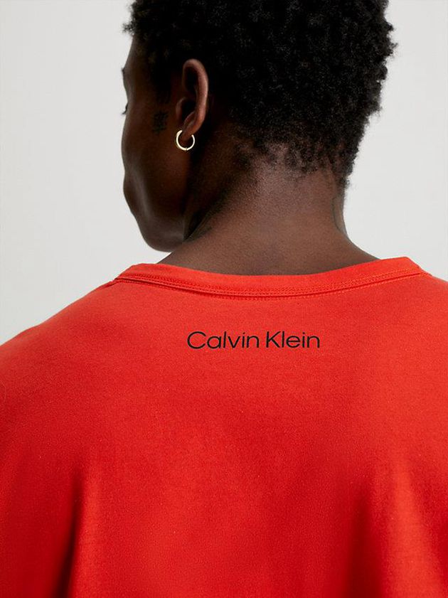 Red Calvin Klein Organic Cotton Lounge - Ck96 Men T-Shirt | BXIZ-61049