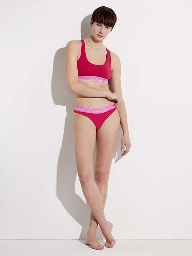 Red Calvin Klein Pride Women Thong | UAYF-15702