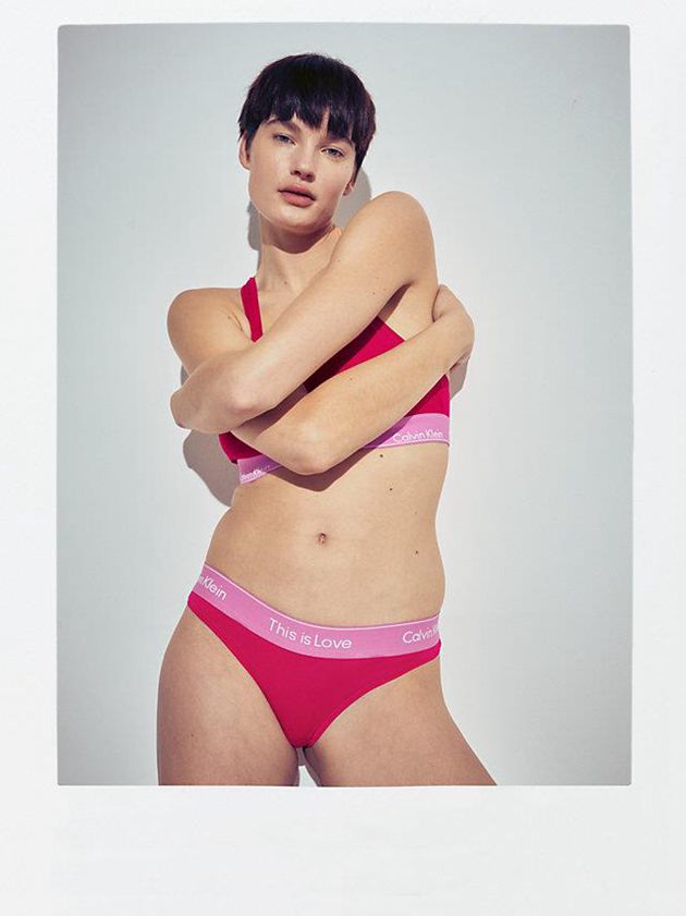 Red Calvin Klein Pride Women Thong | UAYF-15702