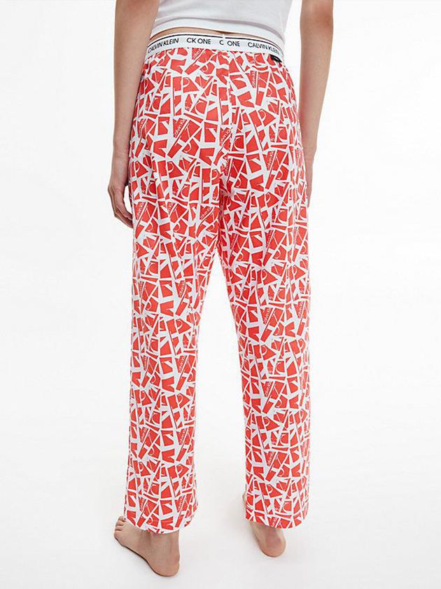Red Calvin Klein Pyjama - CK One Women Pants | UVXN-61750