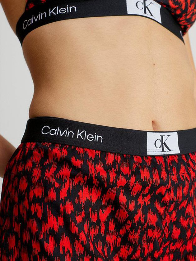 Red Calvin Klein Pyjama - Ck96 Women Shorts | OWFG-01927