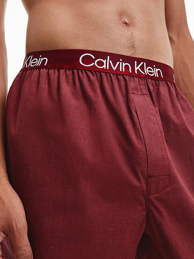 Red Calvin Klein Pyjama - Modern Structure Men Pants | PCOS-62971