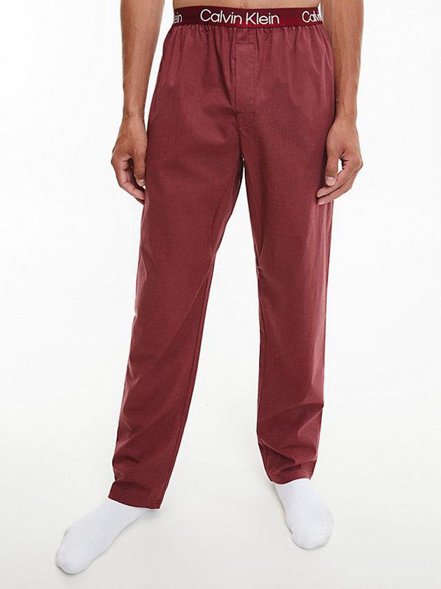 Red Calvin Klein Pyjama - Modern Structure Men Pants | PCOS-62971
