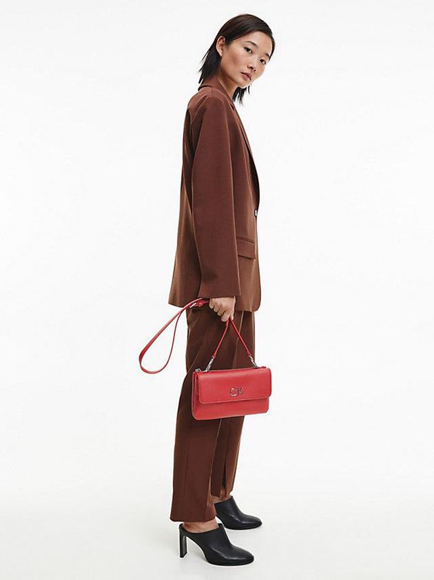 Red Calvin Klein Recycled Crossbody Women Bags | BQIG-59014