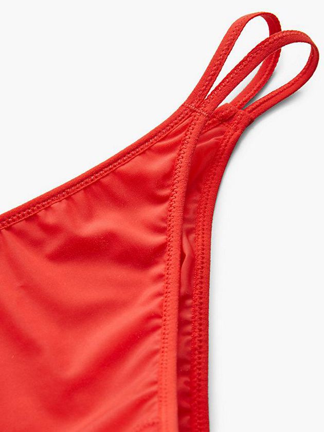 Red Calvin Klein Sheer Marquisette Women Thong | DLYB-20315