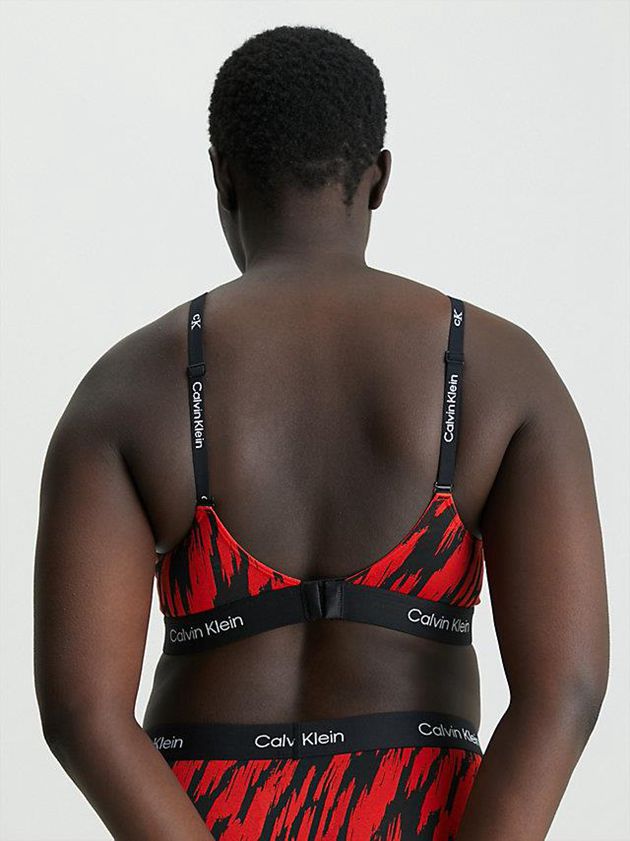 Red Calvin Klein String - Ck96 Women Bra | IHKZ-29850