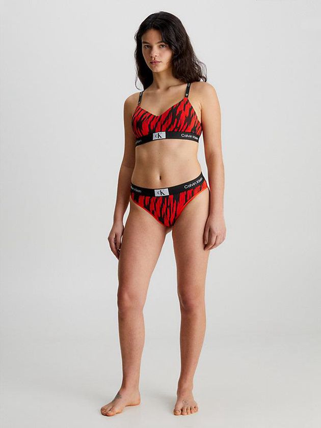 Red Calvin Klein String - Ck96 Women Bra | IHKZ-29850