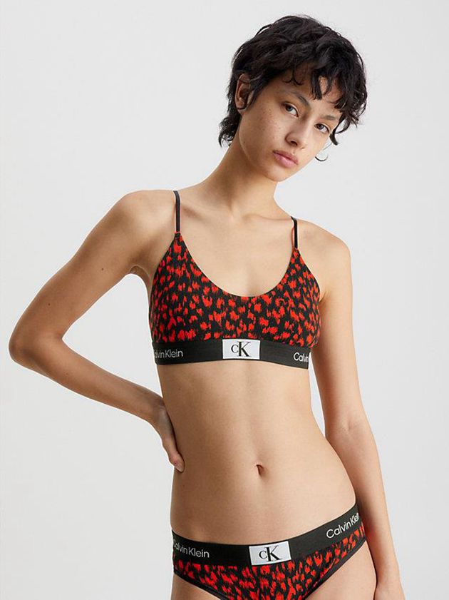 Red Calvin Klein String - Ck96 Women Bra | SYPF-96374