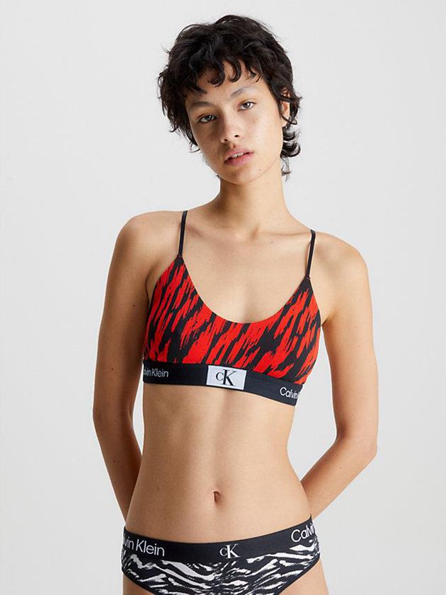 Red Calvin Klein String - Ck96 Women Bra | AROI-98026