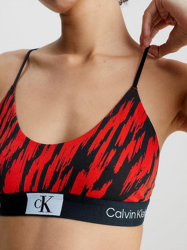 Red Calvin Klein String - Ck96 Women Bra | AROI-98026