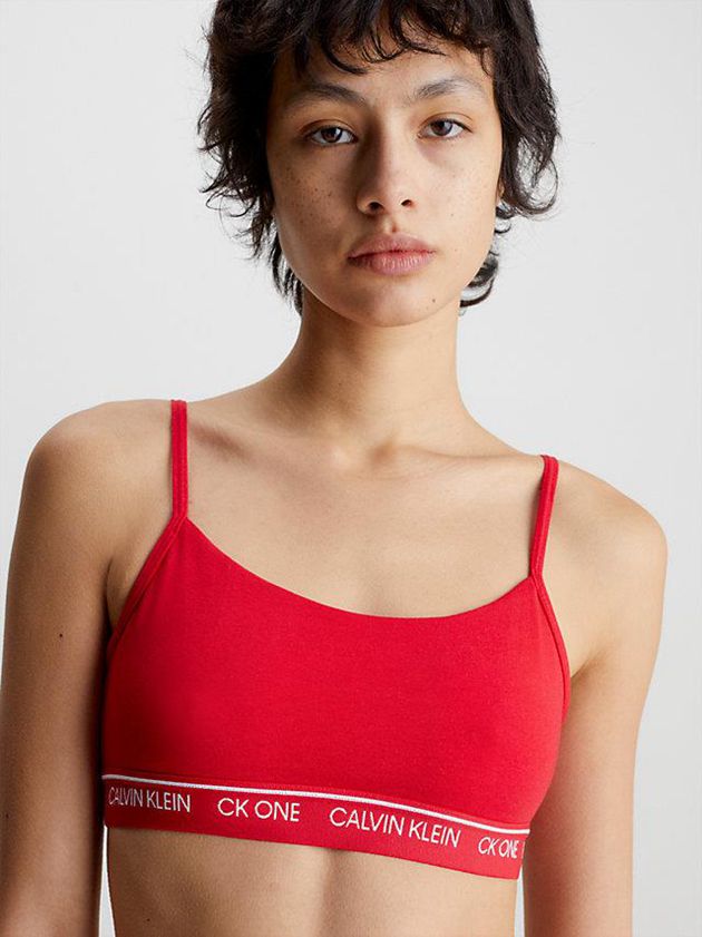 Red Calvin Klein Thong Set - CK One Women Bra | DYJO-58724