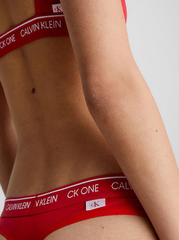 Red Calvin Klein Thong Set - CK One Women Bra | DYJO-58724