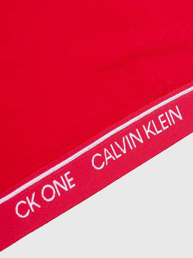 Red Calvin Klein Thong Set - CK One Women Bra | DYJO-58724
