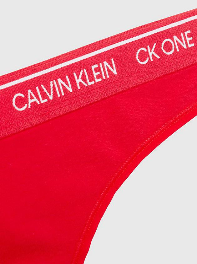 Red Calvin Klein Thong Set - CK One Women Bra | DYJO-58724