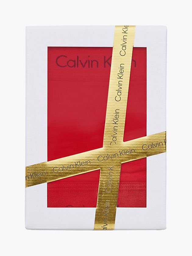 Red Calvin Klein Thong Set - Modern Cotton Women Bra | DCPT-38521