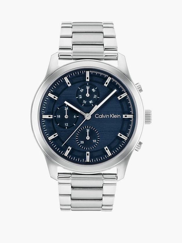 Silver Calvin Klein Ambition Men Watch | RCZW-64981