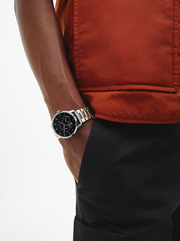 Silver Calvin Klein Automatic Men Watch | BMKL-31579