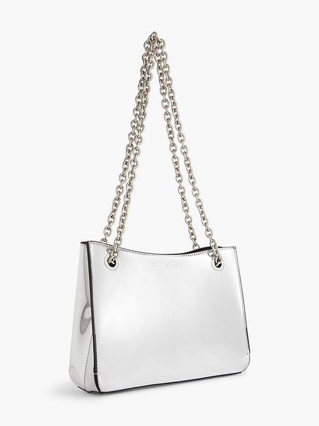 Silver Calvin Klein Convertible Silver Shoulder Women Bags | YGST-79205