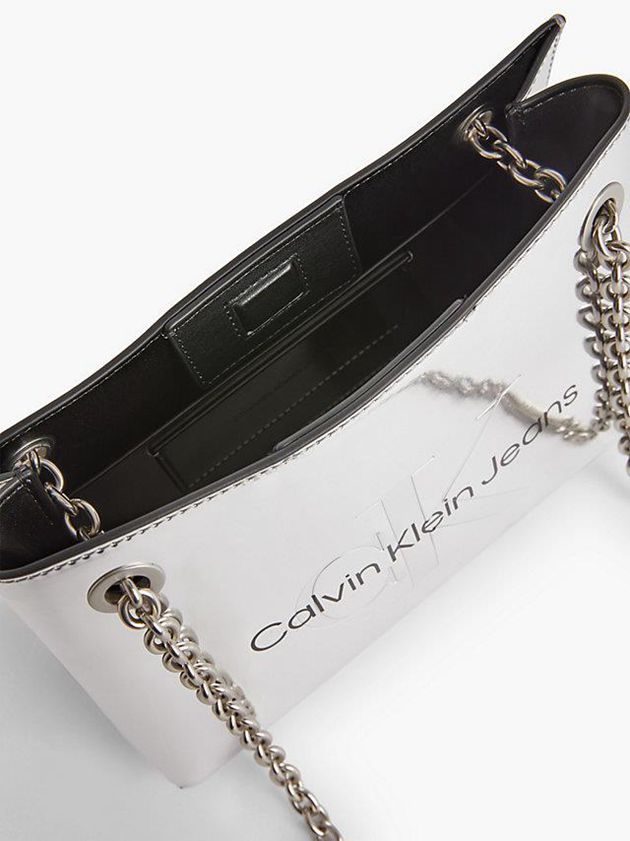 Silver Calvin Klein Convertible Silver Shoulder Women Bags | YGST-79205