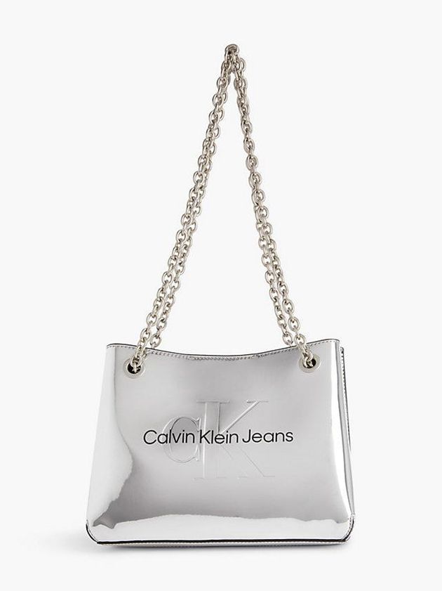 Silver Calvin Klein Convertible Silver Shoulder Women Bags | YGST-79205