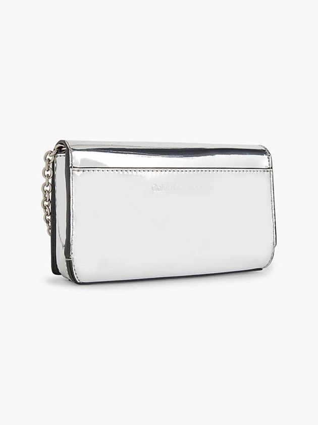 Silver Calvin Klein Crossbody Phone Pouch Women Bags | WASG-12754