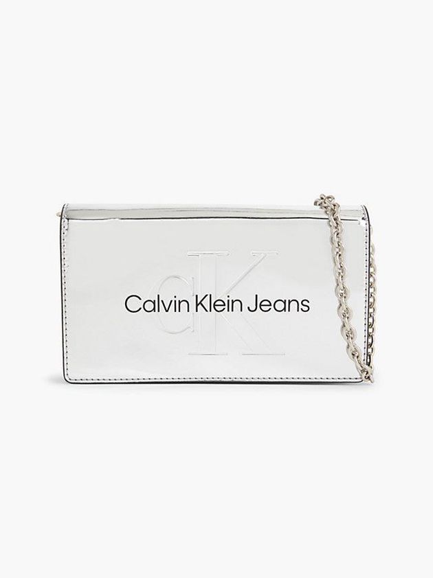 Silver Calvin Klein Crossbody Phone Pouch Women Bags | WASG-12754