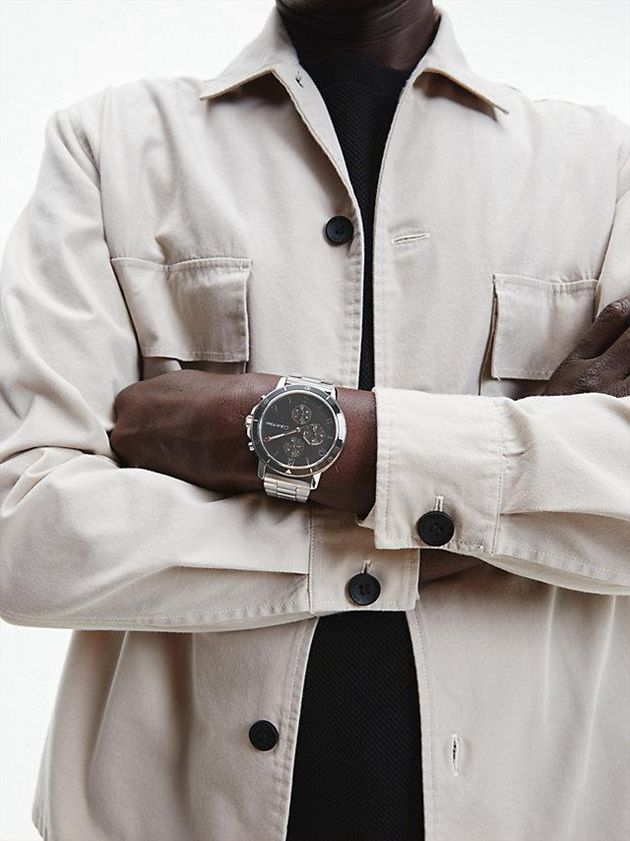 Silver Calvin Klein Gauge Sport Men Watch | EMCY-05729