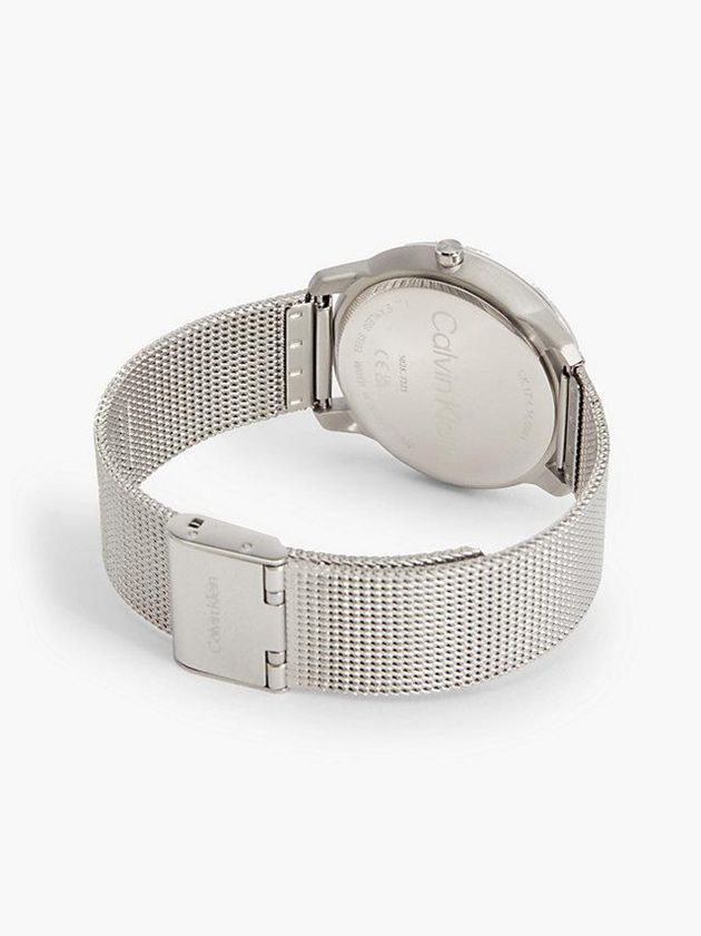 Silver Calvin Klein Iconic Mesh Women Watch | GZVX-86597